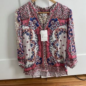 Hale Bob silk blouse